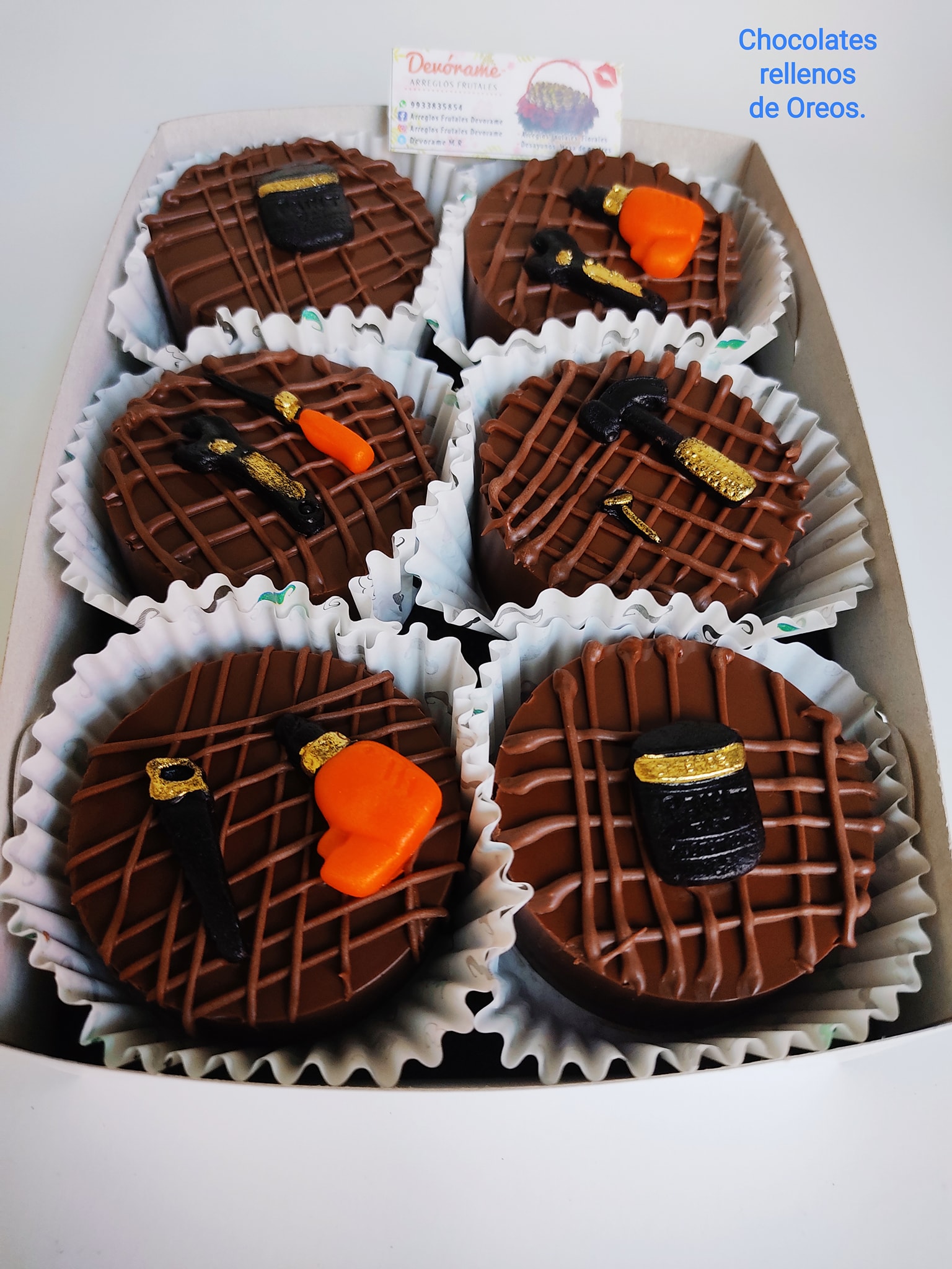 Arreglo frutal Choco Oreo devorame