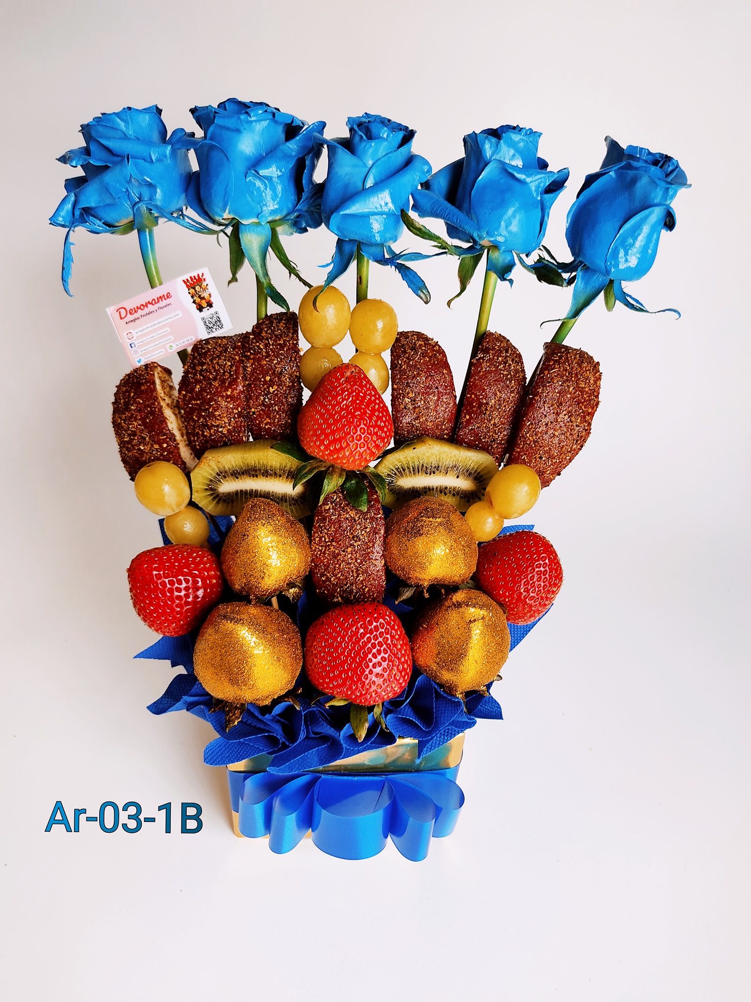 Arreglo frutal Ar-03-1 Azul devorame