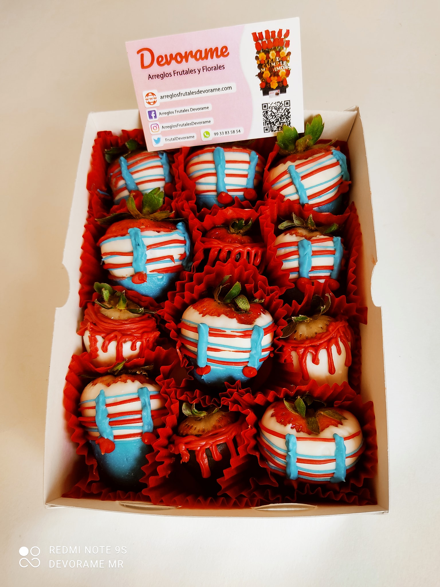 Arreglo frutal Fresas con chocolate Chocky devorame