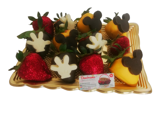 Arreglo frutal Fresa Mickey Mouse devorame