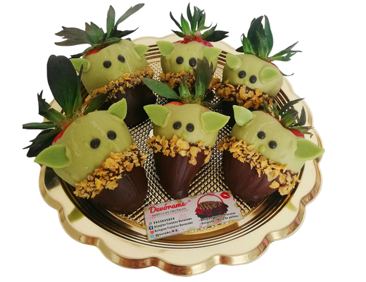 Arreglo frutal Fresas con chocolate devorame