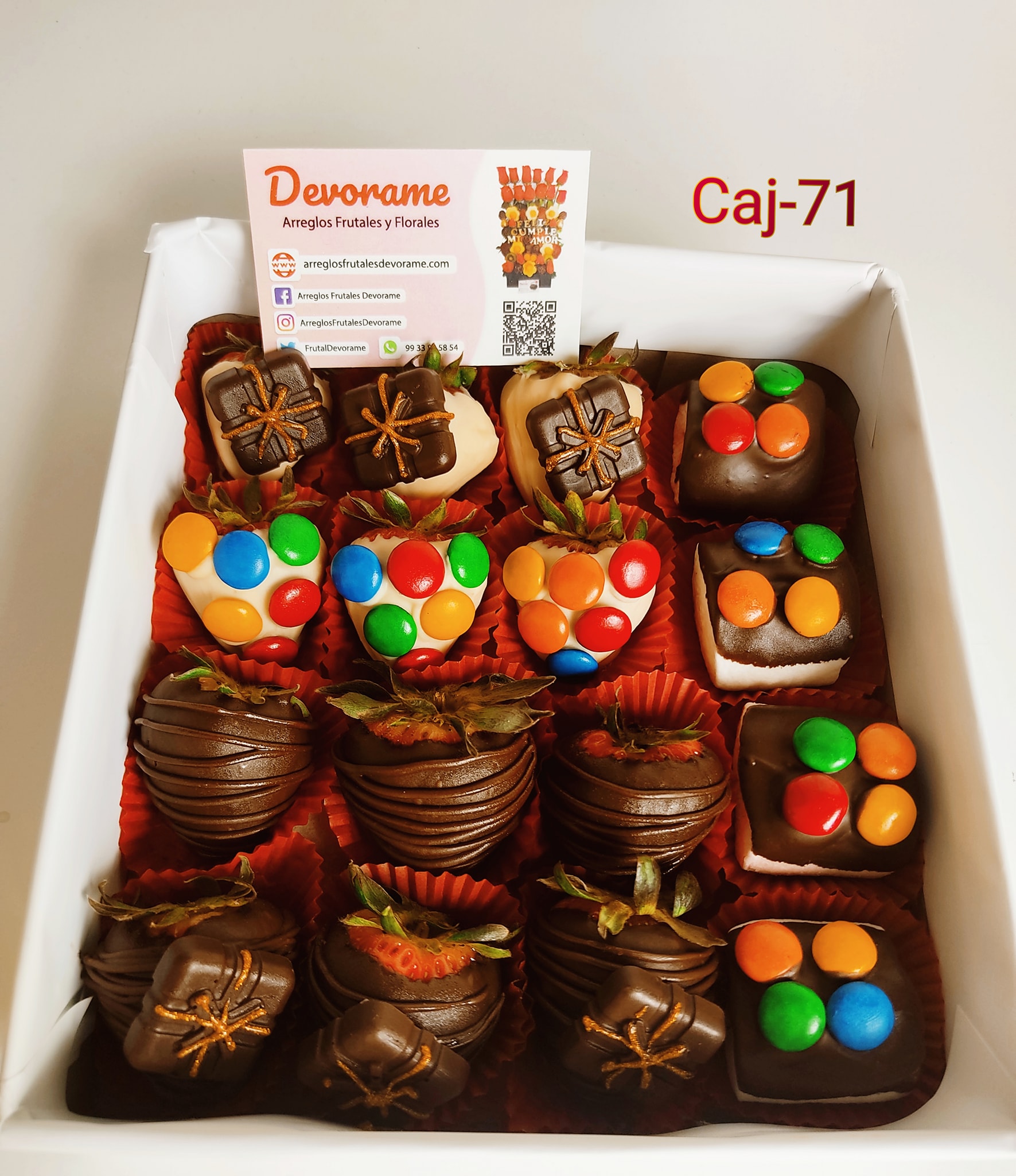 Arreglo frutal Caj-71 devorame