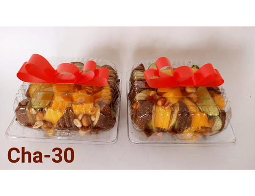 Arreglo frutal Cha-30 Charola botanera 2 piezas. Si quieres solo una, con gusto devorame