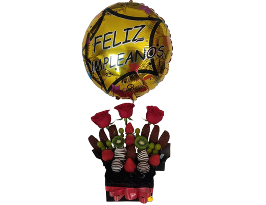 Arreglo frutal Ar-03 con globo devorame