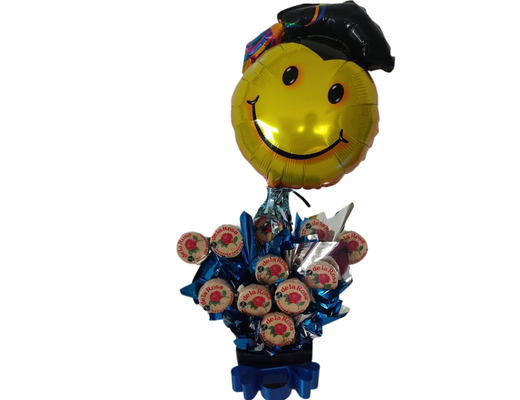 Arreglo frutal Dul-16 Gratis globo de Graduado devorame