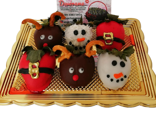 Arreglo frutal Fresas con chocolate devorame