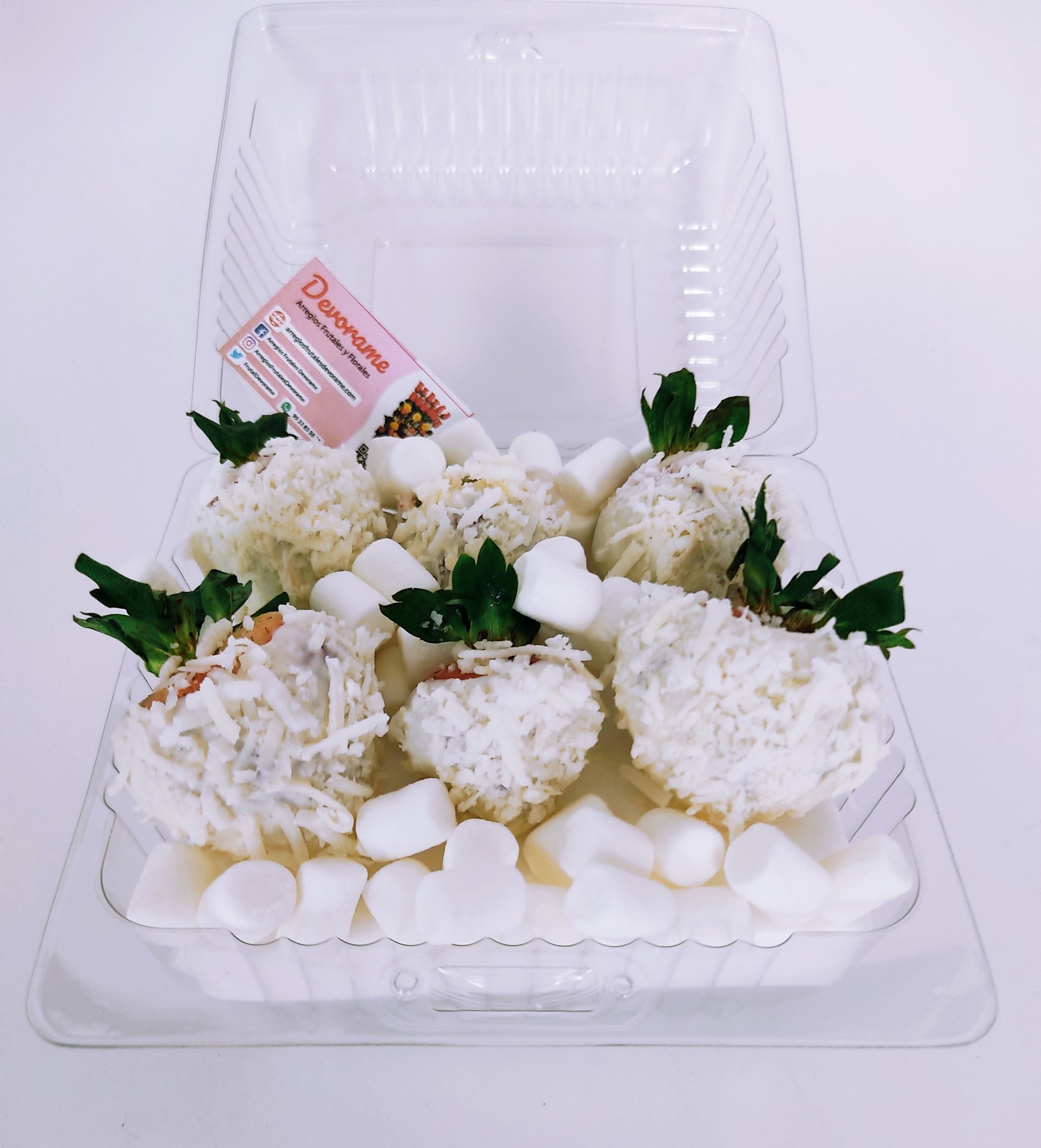 Arreglo frutal Fresas con chocolate devorame