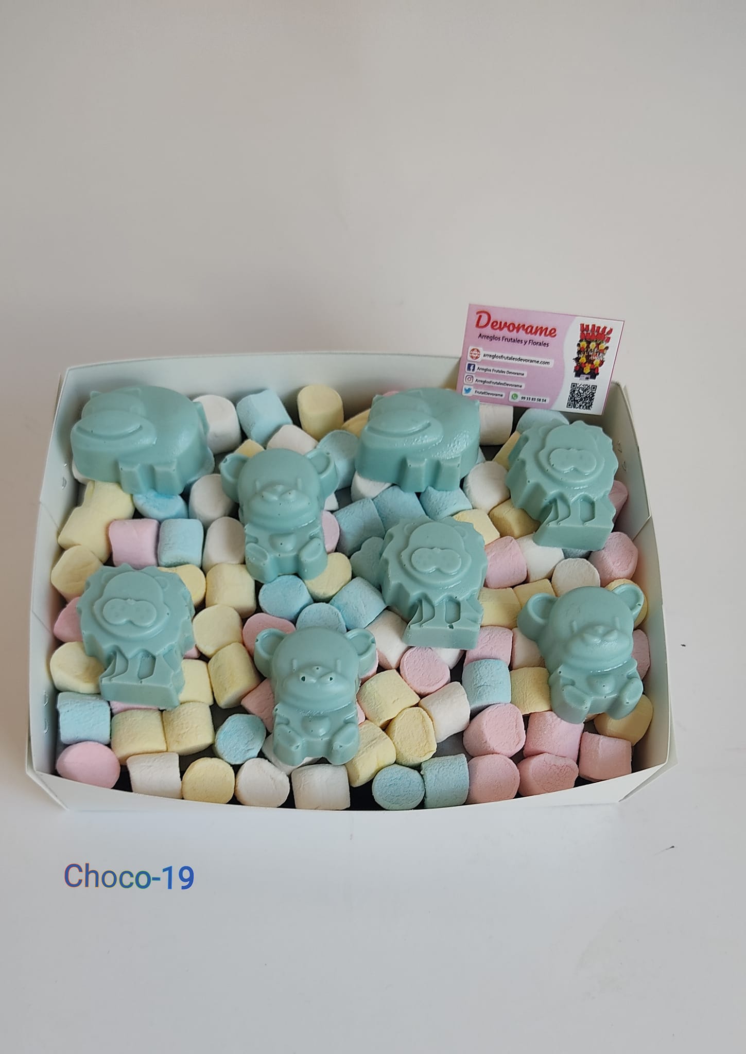 Arreglo frutal Choco-19 devorame